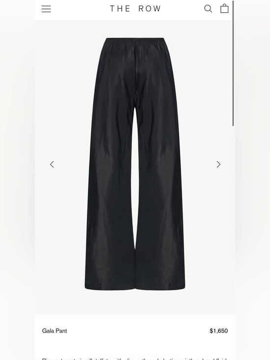 The Row Pants - The row satin gala pant new with tags